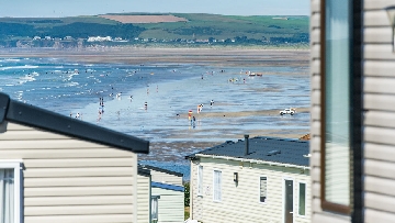 caravans with seas views in devon