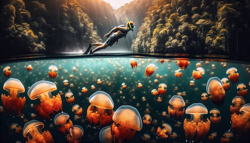 Palaus Jellyfish Lake: Snorkeling in a Stingless Sea of Orange