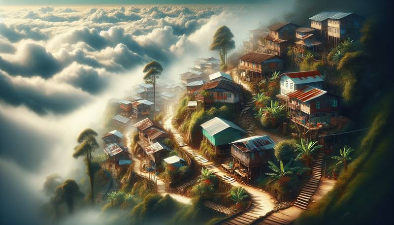 Mawlynnong: Indias Cleanest Village Amidst the Meghalaya Clouds