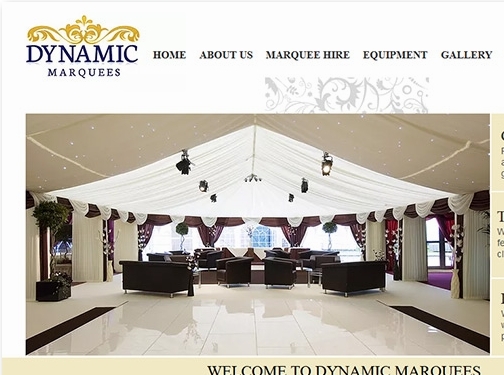 https://dynamicmarquees.co.uk/ website