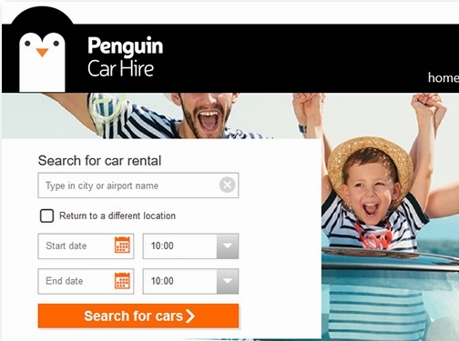 https://www.penguincarhire.com/ website